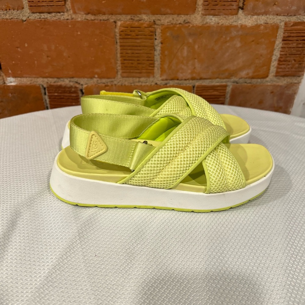Ugg Nella mesh sling back platform sandals size 6